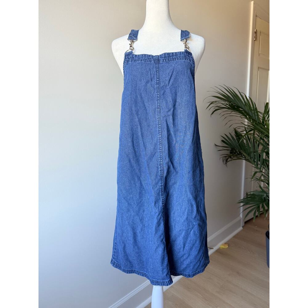 90s Vintage Overall dress medium